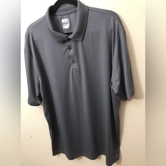 Callaway Men Quiet Shade Opti Dri Chev Lightweight Short Sleeve Polo Size XL - Picture 4 of 11